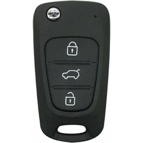 COQUE CLE ADAPTABLE POUR KIA HYUNDAI 3 BOUTONS LAME FRAISEE KEYSKAR