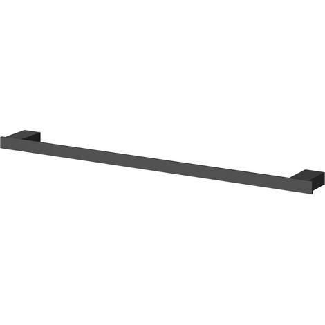Colore Square Matt Black Wall Mounted Towel Rail (1/5)