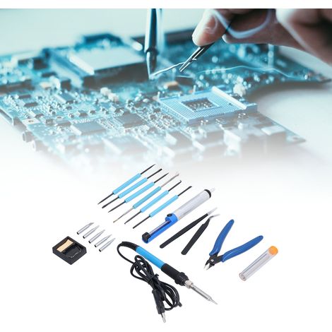 Temperaturgeregeltes Lötkolben-Set, 60 W, innenbeheizt, 220 V, zur Reparatur von Lötpistolen. (1/5)