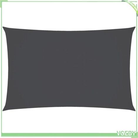 Voile de parasol - FAFEICY - 135103 - 3 x 6 m - Rectangulaire - Anthracite (1/5)