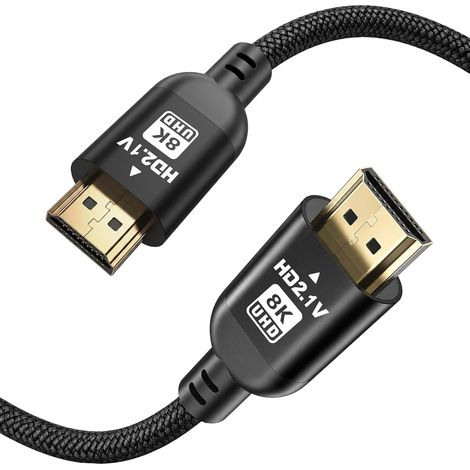 Câble HDMI 4K 5M, Câble HDMI 2,0 Haute Vitesse Tressé, Prend en Charge 4K@60Hz 2K@120Hz, HDR, HD TV Moniteur Ordinateur Portable Xbox PS4 PS5,etc. (1/5)
