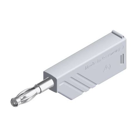 Fiche banane mâle Ø de la broche: 4 mm Hirschmann Test & Measurement LAS N WS weiß 934100107 blanc 1 (1/2)