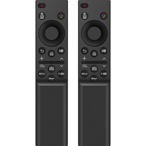 BN59-01385B Ersatzfernbedienung kompatibel mit Samsung Smart TV, Crystal UHD, QLED, OLED, The Frame mit 4 Schnellwahltasten für Medienstreaming (2 Stück) (1/5)