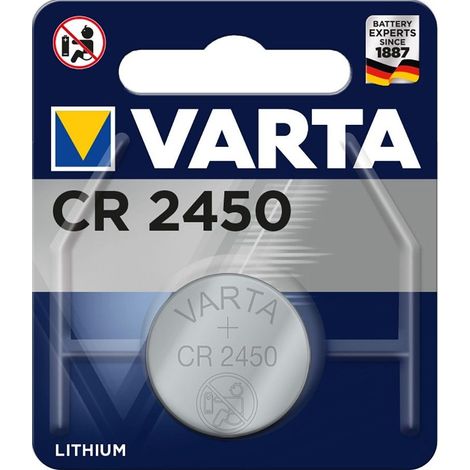 Pila Varta lithium cr2450 3v blíster 1 unid ø24.5x5.0mm
