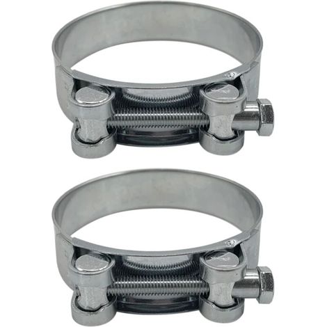 Confezione da 2 fascette stringitubo rinforzate per tubo in acciaio zincato 86-91 mm (1/4)