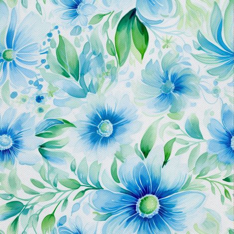 Tissu décoratif d'extérieur Oxford - Fleurs - DX2151 (1/5)