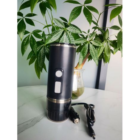 Machine à café portable avec fonction de chauffage, machine à café de voiture (15V) compatible avec les capsules de café, voyage camping maison (1/5)