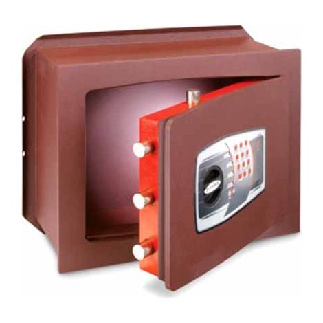 Technomax UNICA TRONY Coffre-fort a emmurer protection anti-découpe avec serrure à combinaison electronique digitale et clé d’urgence UT/5P (1/3)