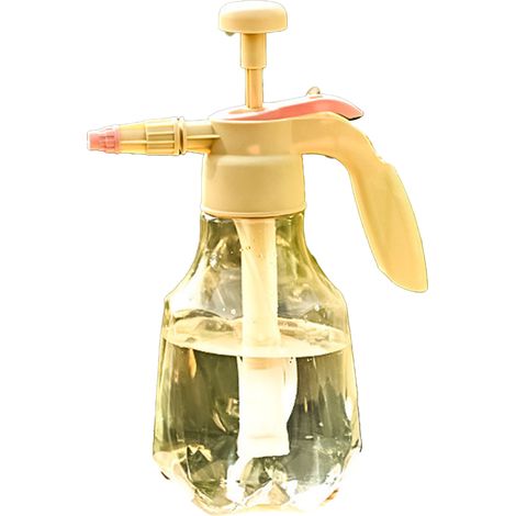 Pulverizador de regadera de gran capacidad de 1,5 L, niebla fina, botella pulverizadora portátil a presión para plantas, ideal para jardinería doméstica, amarillo (1/5)