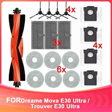Zubehör für Dreame Mova E30 Ultra Saugroboter/Find E30 Ultra: Filter für die Hauptseitenbürste