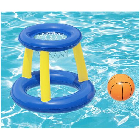 Ensemble de basket-ball gonflable, jeu de piscine flottant, orange (1/4)