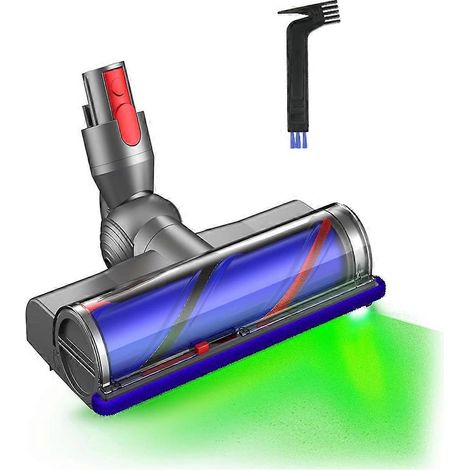 Pièce de rechange pour aspirateurs V7, V8, V10, V11 et V15 : tête de brosse électrique avec voyants LED verts anti-poussière. (1/5)