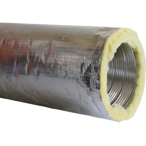 Gaine semi-rigide aluminium isolée classement M0 D 125 mm longueur 2 m S&P (UNELVENT) 823255