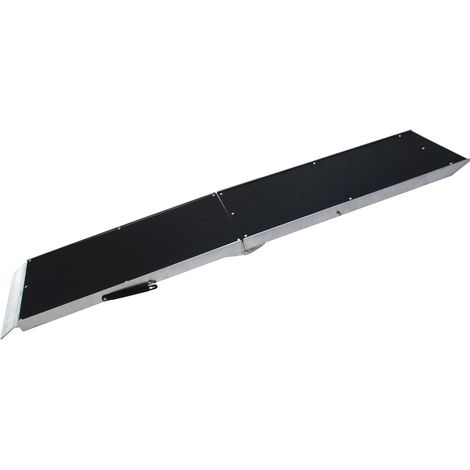 Rampa perros mascotas plegable aluminio superficie antideslizante coche 96x38cm 110kg Ayuda acceso