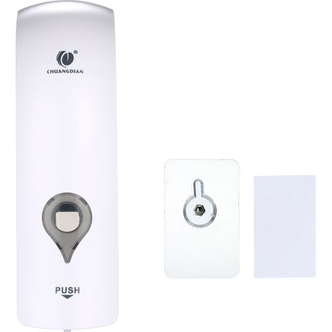 Distributeur savon mural 300ml sans perçage CD-1049A blanc hôtel salle de bains (1/3)