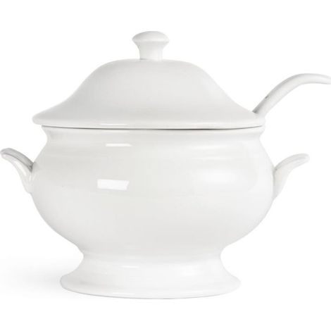 Soupière et Louche en Porcelaine - (1/5)