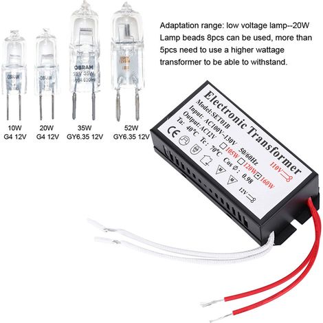 Transfo électronique 110V à 12V convertisseur de tension driver d'alimentation intelligent 160W (1/5)