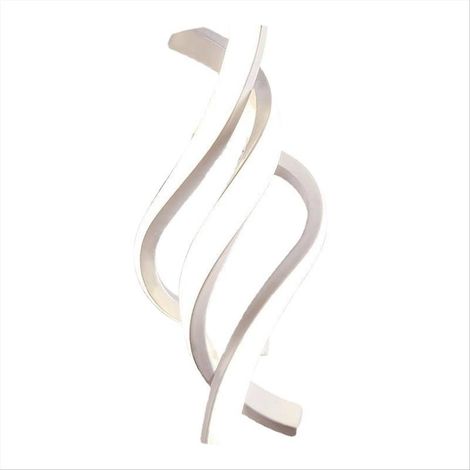 Moderne spiralförmige LED-Wandleuchte, 28 W, kaltweiß, für Schlafzimmer oder Badezimmer. (1/5)
