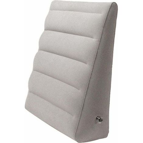 [NUNCA USADO]Almohada inflable en forma de cuña, almohada para cama, inflado/desinflado rápido, soporte para cabeza, hombros, espalda y piernas, almohada de viaje para la cama. (1/4)