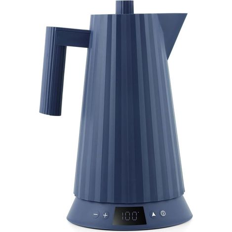Alessi Plisado-Temperatura-Control-Waterkoker-Donkerblauw