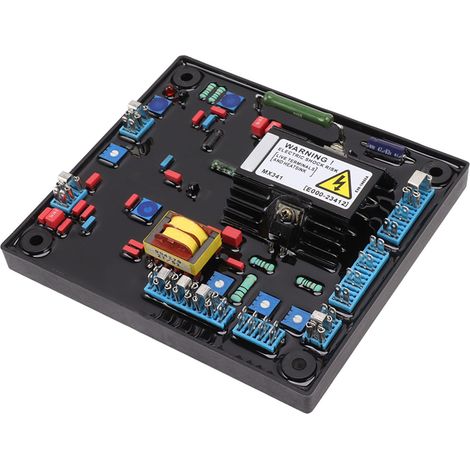 Régulateur de tension MX341 rouge pour groupe électrogène, carte AVR électronique 140-220V, accessoire de rechange, régulation précise, pièce de générateur, module stable. (1/5)