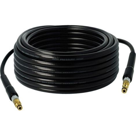 Manguera de alta presión de 20 m compatible con la hidrolimpiadora Kärcher K 7 Home, K 7 Full Control Plus Home CH - Rosca de latón -Crezuo
