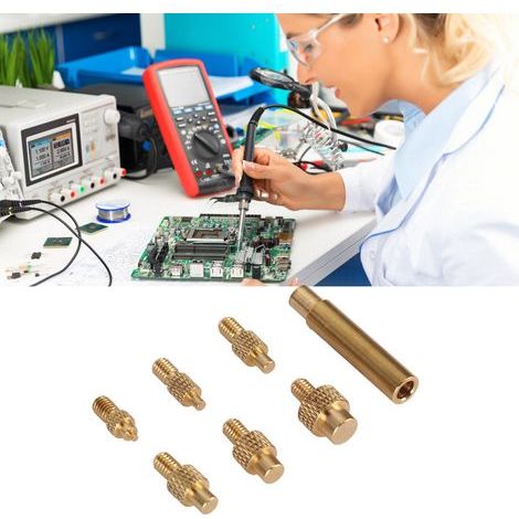 Embouts thermofixés pour fers à souder M8 936 pour installer des inserts M2 M2.5 M3 M4 M5 M6 M8 Facile à utiliser Pièces imprimées en 3D (1/5)