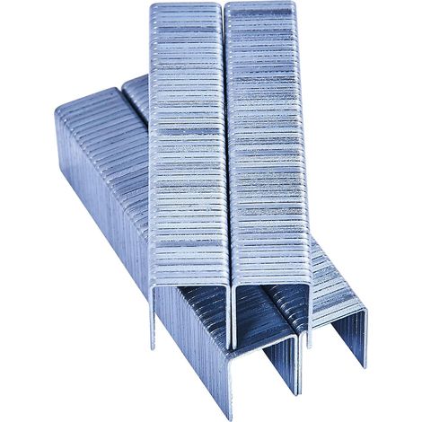 Agrafes de Bradage 14 mm - Lot de 1000 - Acier Trempé - Fixation Robuste pour Bois et Tissu - Bricolage et Menuiserie - 11,3 x 1,2 x 14 mm (1/3)