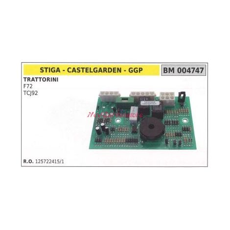 Scheda elettronica CASTELGARDEN trattorino F72 TCJ92 004747