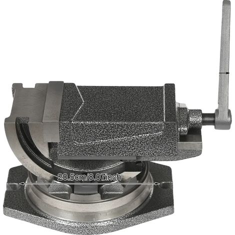 Étau, rotatif à 360°, angles réglables, Argent (1/2)