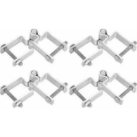 4 Paquets De Charnière De Portillon 2" x 2" Poteaux De Clôture (1/5)