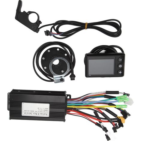 Kit de conversion de batterie au lithium pour vélo avec écran LCD S866, bonne dissipation thermique, étanche, kit de conversion de contrôleur de moteur de vélo 26A (1/5)