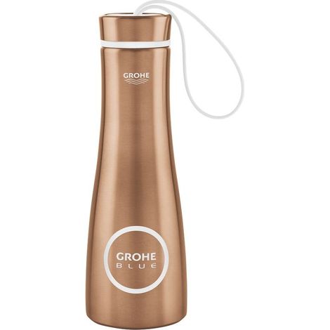 Trinkflasche GROHE Blue 40848 Edelstahl 450 ml warm sunset gebürstet (1/4)