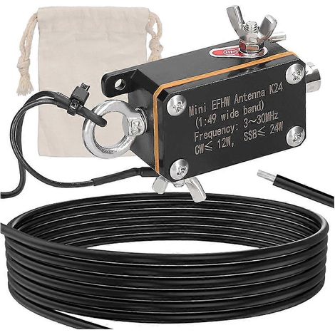 Antenne EFHW de poche, bande de fréquence, ondes courtes (1/5)