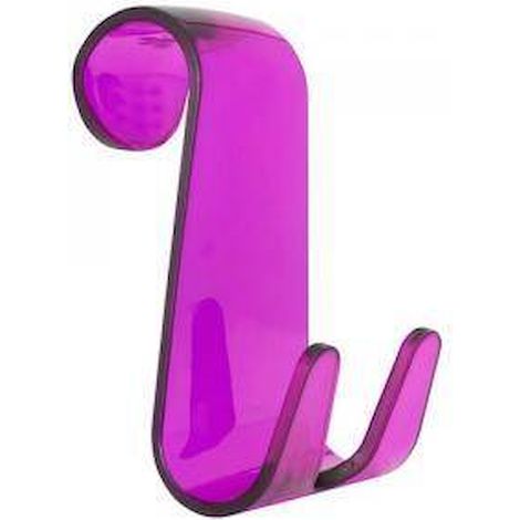 AQUASANIT Jack appendiabito doppio plastica fucsia trasparente (cav) codice prod: A110200FX