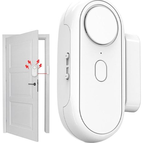 Allarme wireless per porte e finestre in 2 pezzi con telecomando,6 modalità operative,ritardo di 8 secondi (1/5)