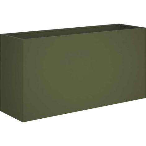 Macetero de Jardín Verde oliva 100 x 30 x 50 cm vidaXL