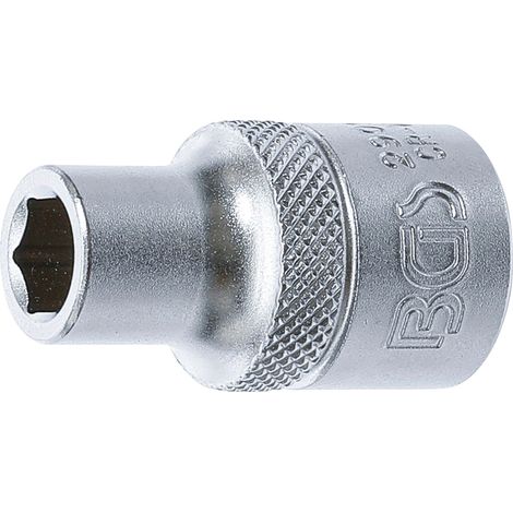 BGS Inserto  bussola esagonale  attacco quadro  interno 12,5  mm (1/2")  SW 9  mm -  2909 (1/3)