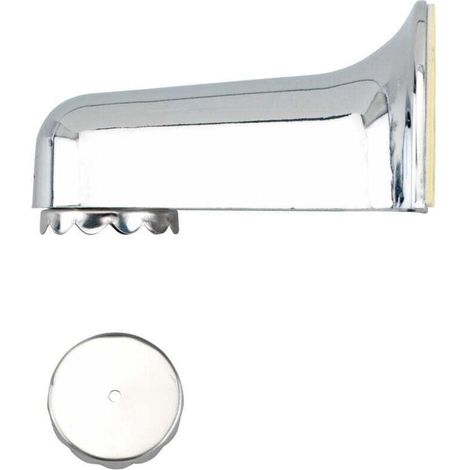 Porte Savon aimanté mural, porte savon magnétique, fixation sans perçage adhésive, pour savon solide, écologique & économique, plastique de haute qualité, 4,5x4x7 cm, chromé