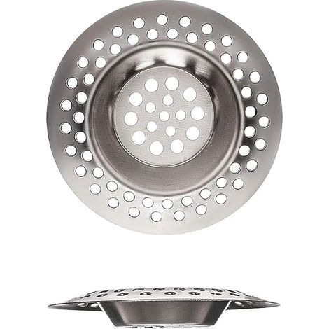 Lot de 2 crépines d'évier en acier inoxydable pour cuisine et salle de bain, buanderie, évier et autres trous de drainage, gadgets de cuisine, idéales pour les ustensiles de cuisine (7 c (1/5)