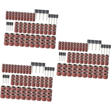 306pièces Kit De Ponceuse à Grit Avec Manchons Et Mandrel Pour Outil Rotatif Accessoires Ponçage Comme Indiquéx3pcs mediumx3pcs (1/5)