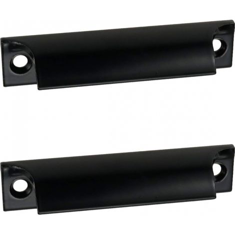 2 Pieces Sliding Door Handle, Aluminum Furniture Handle, Black Kitchen Cabinet Handle, Available for Balcony Doors, Sliding Doors, Drawers (1/4)