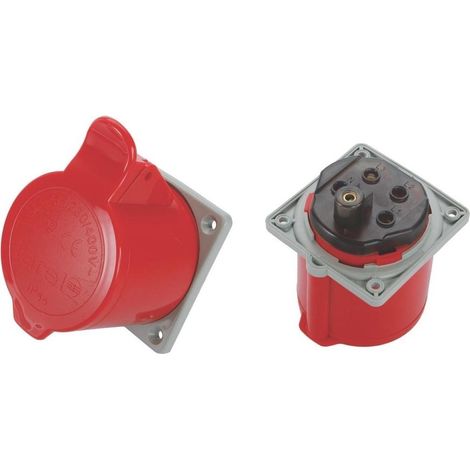 Gerade Einbausteckdose 32A 400V 5p - Tarel (1/2)