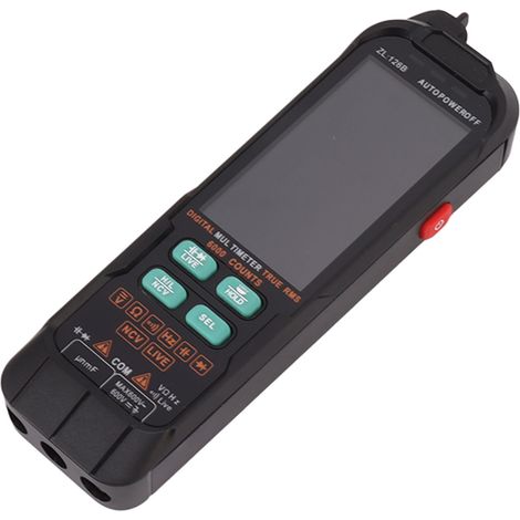 Intelligentes, tragbares Digitalmultimeter mit großem, hintergrundbeleuchtetem Display, Gleich-/Wechselstrom- und Spannungsmesser 0–600 V (1/5)