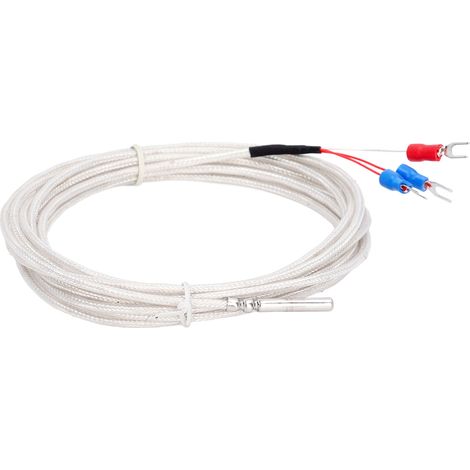 Sonde de température Pt100 étanche à 3 fils, thermistance de type K, thermocouple pour régulateur de température constante, 3 m (1/5)