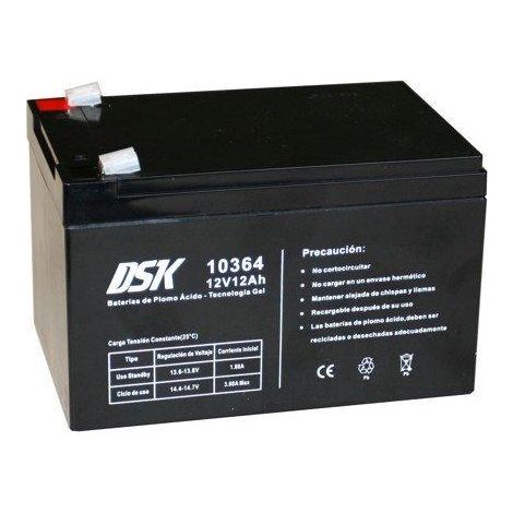 12Vdc 12Ah GEL-BLEIBATTERIE 151x98x95mm DSK