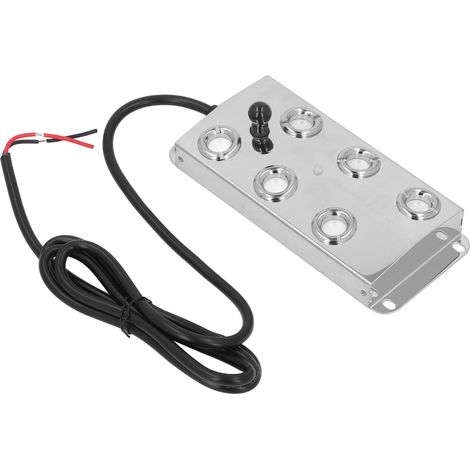 Brumisateur ultrasonique pour bassin et fontaine, câble de 1,35 m, acier inoxydable, 6 têtes, silencieux, pour aménagement paysager et jardin, 45-48 V CC (1/5)
