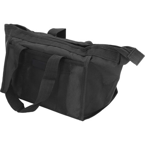 Sacoche à outils noire grande capacité en tissu Oxford à large ouverture pour électricien 16 pouces (38 x 22 x 25 cm) (1/5)