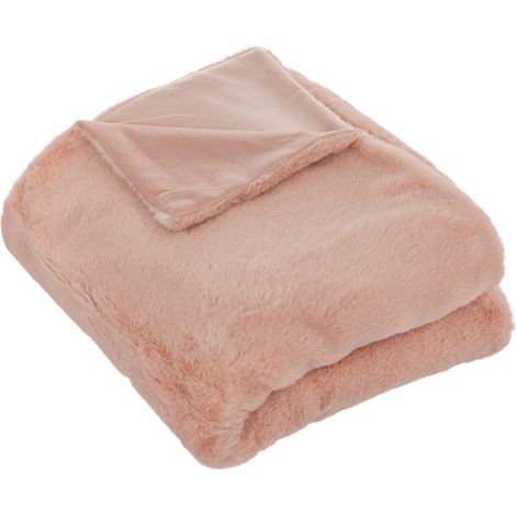 Plaid en Fourrure Vieux Rose 125 x 150 cm - Feeric Christmas (1/2)