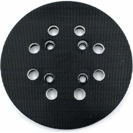 Plateau de ponçage 125 mm – Finition moyenne pour ponceuses excentriques Bosch – Compatible avec disques abrasifs Velcro 8 trous (1/5)